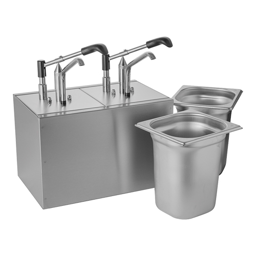 Saucenspender inox 2x3,1L